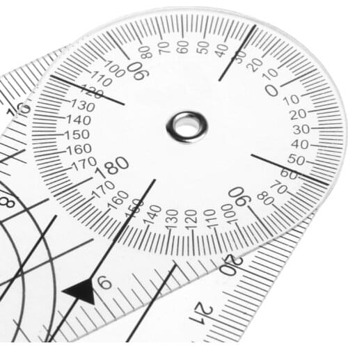 Userful Multi-Ruler 360 Degree Goniometer Angle Medical Spinal Ruler CM/INCH