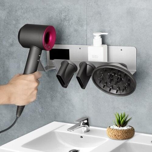 Hair Dryer Storage For Dyson Free Punch Wall Rack Bathroom Rack Holder