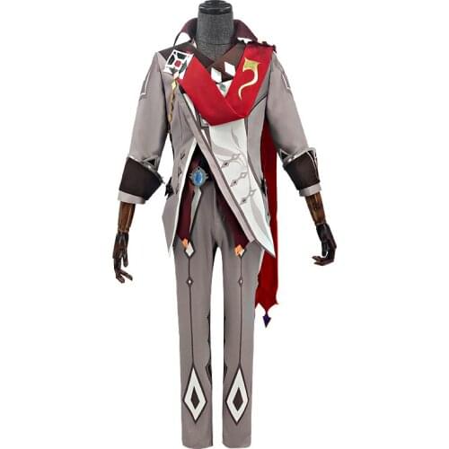 New Game Genshin Impact Tartaglia Cosplay Costume Uniform Halloween Costumes for Men Adult Comic Exhibition Fancy Party Outfit