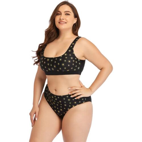 2021 New Push Up Bikinis Set Women Plus size Swimsuit Swimwear Larges Big Plussize Bathing Swimming Beachwear Suit For Famle