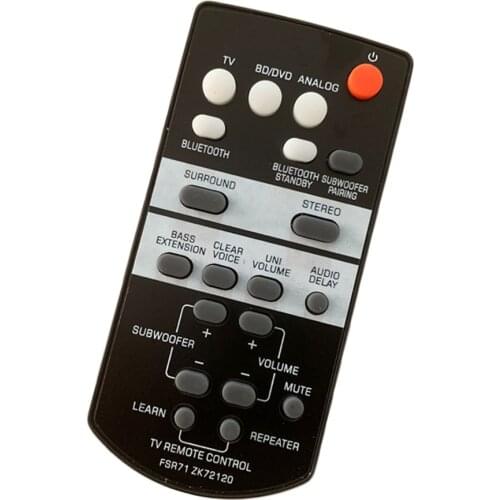 New Replacement Remote Control For Yamaha ZK72120 YAS203 YAS-203 NSWSW41 Sound Bar