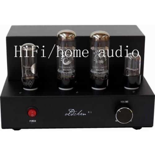 Oldchen/laochen 5U4G+El34+6H8C single-ended hifi fever audio tube amplifier, manual scaffolding, output power ：10W*2