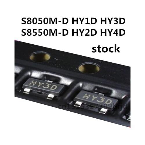 Original New 20PCS/ S8050M-D HY1D HY3D S8550M-D HY2D HY4D XC6206P252MR 58GC SOT-23