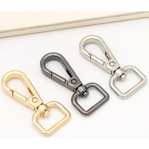 10pcs 5/8"(16mm) Swivel Clasp Swivel Hook Push Gate Snap Hook Bag Strap Clasp Purse Hardware