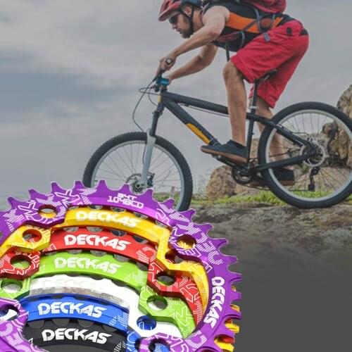 Durable 104BCD Round Narrow Wide Chainring MTB Mountain Bicycle 32T 34T 36T 38T Crown Crankset Single Tooth Plate Parts 104 BCD