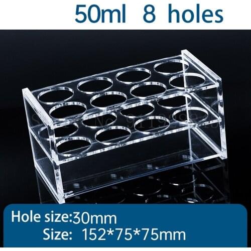 1pcs Clear Organic glass 50ml 100ml 250ml Centrifuge Tube Rack PMMA Tubing Holder For School Lab