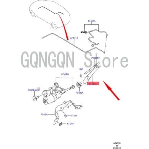 CAR wiper arm rear wiper For dMo nd eoF ies ta wiper blade rear wiper arm windshield washer wiper arm wiper arm