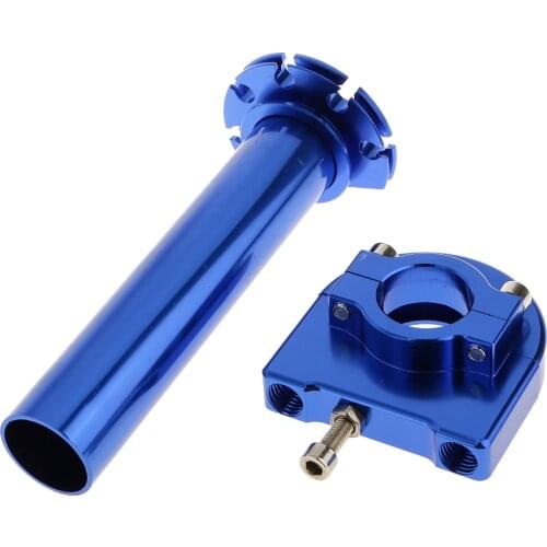 Blue 7/8" CNC Aluminum Accelerator Throttle Twist Handle Grip Universal