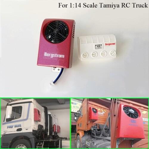 General Parking Air Conditioner Model for 1/14 Tamiya RC Truck Trailer Tipper Scania MAN Benz Actros Volvo Car Diy Parts