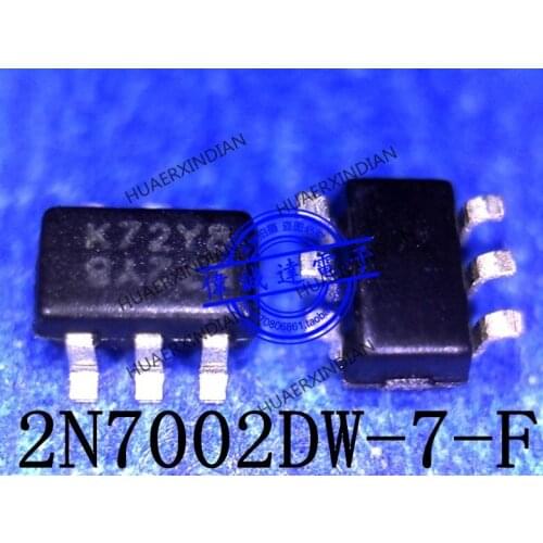 1Pieces New Original 2N7002DW-7-F Type K72 SOT-363 In Stock Real Picture