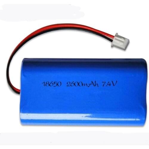 1x Buffle 2600mAh 18650 7.4V Lithium Rechargeable Batteries Loudspeakers Bluetooth Power Bank 2S Battery Packs 2pcs in Parallel