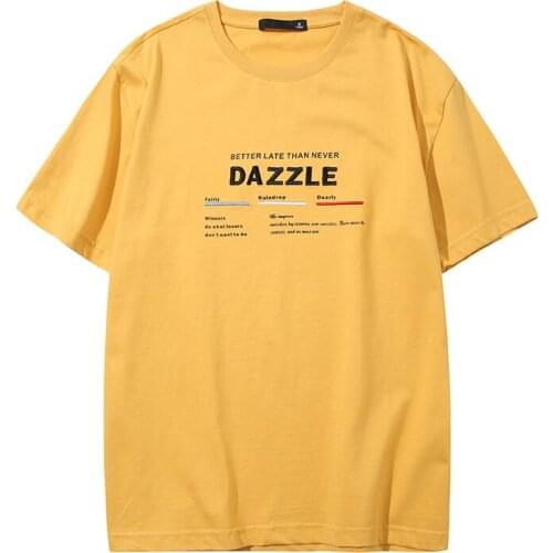 2021 Men T-shirt Summer 100% Cotton T shirts Casual Loose Printed T-shirts Tops Oversized T shirt Short Sleeve O-neck Streetwear