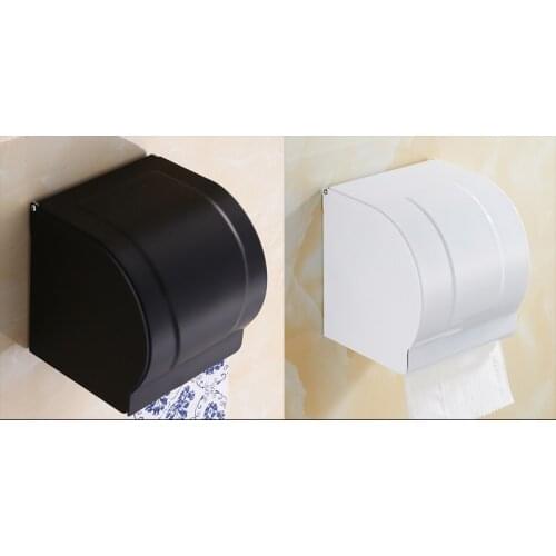 SmileMonkey Space aluminum waterproof Toilet paper holder Bathroom paper towel holder Ashtray roll paper box Mobile phone holder