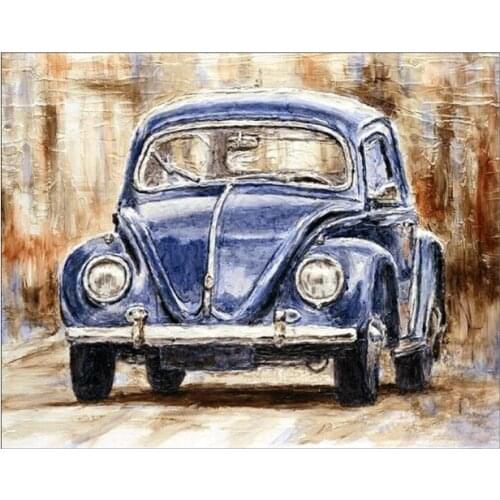 Car 5D Full Diamond Embroidery Painting DIY Painting Cross Stitch Home Decor Kit 30*25cm W229