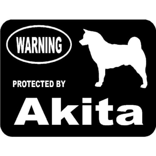 14.5cm*10.5cm Car Styling By Akita Protected Cute Funny Car Stickers C5-1914