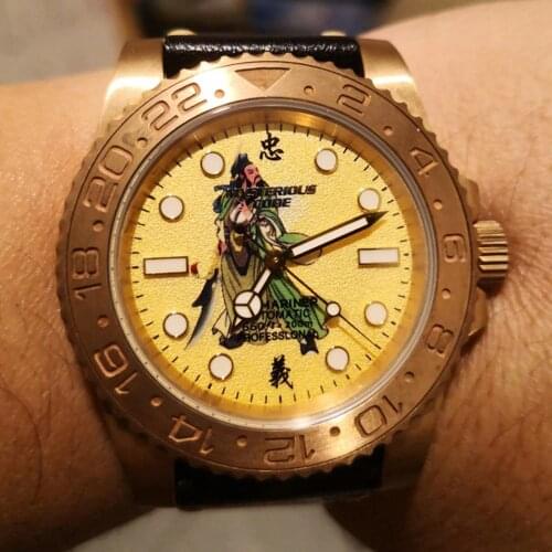 Bronze Mens Mechanical Watch Luxury NH35 Automatic Wristwatch Men 200M Diver Watch Sport CuSn8 Luminous Sapphire Crystal Clock