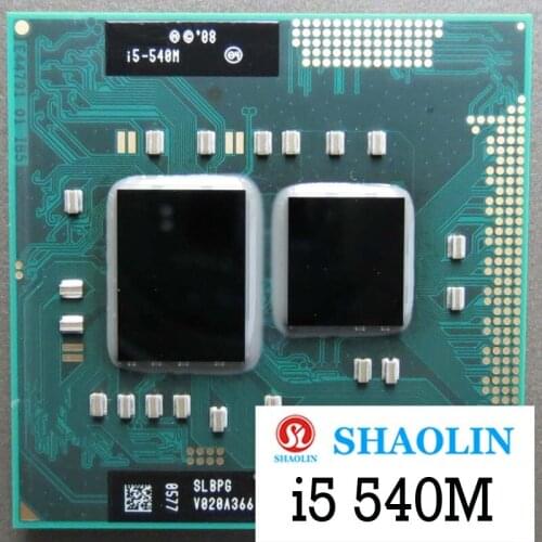 I5-540M i5 540M SLBPG SLBTV 2.5 GHz Dual-Core Quad-Thread CPU Processor 35W Socket G1/ rPGA988A Original SHAOLIN Official Versio