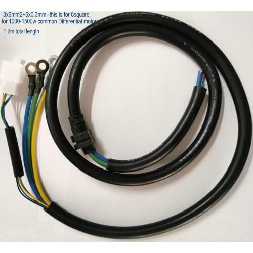 Electric Vehicle Motor Dedicated Line 8CORE Hall+Phase Wire THICKEN High Temperature RESIST Pure Copper WIRE Length 1.2m