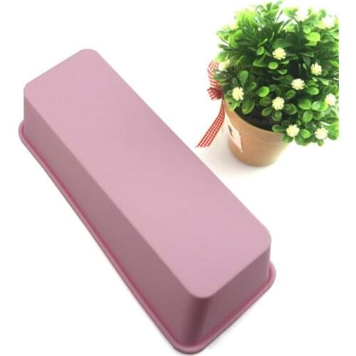 Rectangle Round Cake Silicone Molds DIY Bread Pastry Tray Mold Fondant Cake Baking Tools Handamde Soap Mould Cake Crafts