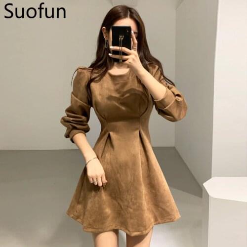 Short Korea Chic Elegant Casual Slim A-Line Light Mature Woman Spring Temperament Slim Close Your Waist Mini Full Dress