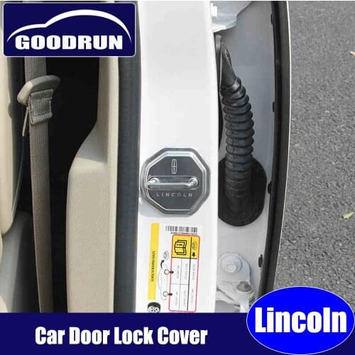 Car door lock cover for Lincoln MKC SUS304 car accessories interior and exterior protector decorations