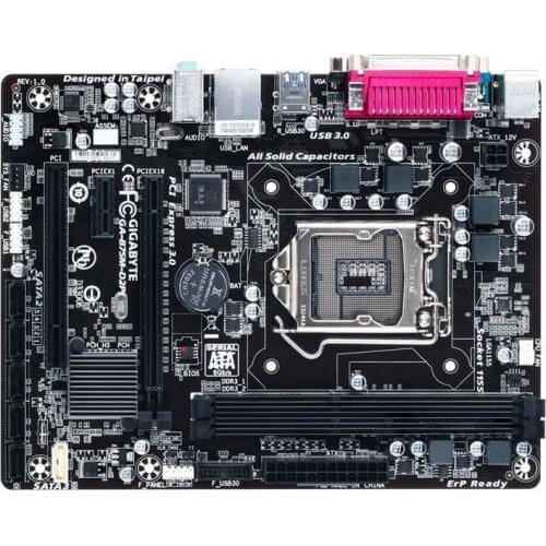 Original for Gigabyte GA-B75M-D2P Desktop LTP Motherboard B75M-D2P B75 LGA 1155 i3 i5 i7 DDR3 100% Fully Test