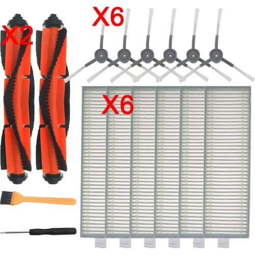Side brush Filter kits for Xiaomi Mijia G1 Vacuum cleaner accessories Mop Cloth Roll brush Hepa filter spare parts