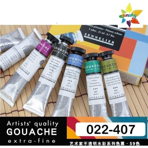 Original SENNELIER Artists' quality GOUACHE extra-fine Opaque watercolor 21ml tubular single 022-407 Self selected Art supplies