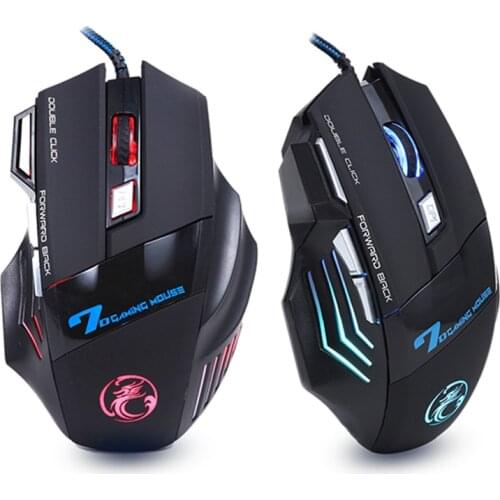 Wired Gaming Mouse 7 Button 5500 DPI LED USB Computer Mouse Gamer Mice X7 Silent Mause With Backlight For PC Laptop