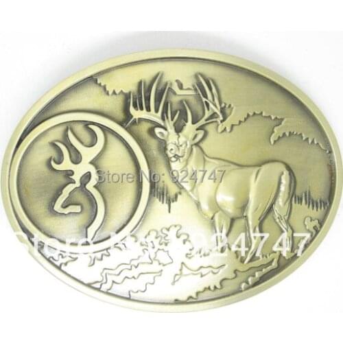 Browning Brass Buck tractor Belt Buckle