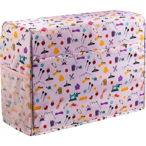 Sewing Machine Dust Cover With Storage Pocket Accessory Organizer Portable Storage Bag Multifunctional Sewing Tools Hand Bags