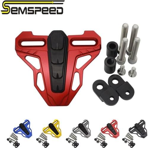 SEMSPEED Motorcycle Brake Caliper Cover Brake Pump Cover Universal For Radial Axial Caliper Honda Yamaha Kawasaki Suzuki BMW