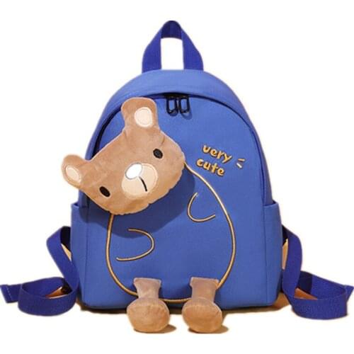 3D Cartoon Plush Bear Toddler School Bag Backpack Small Preschool Girls Boys Schoolbag Bookbag Kindergarten Satchels Mochilas