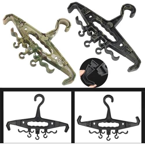 Heavy Duty Tactical Hangers Tough & Durable Detachable Hangers For Backpacks Coat Vest Diving Suit Airsoft Paintball Equipment