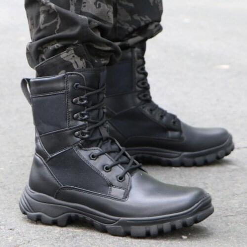 Tactical Military Boots Men Boots Special Force Desert Combat Army Boots Outdoor Hiking Boots Ankle Shoes Men Work Safty Shoes