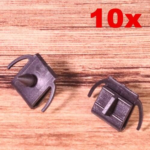 10Pcs/Set Nylon Auto Side Skirt Clip Black Trim Fastener 51711959929 Fit for BMW E34 M5 E30 E34 Accessories