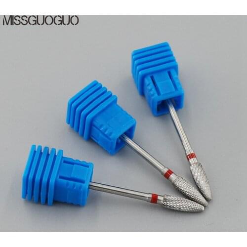 1pc Fine Silver Carbide Steel Nail Bits Drilling Files Electric Milling Cutters for Nail File Manicure Pedicure Drill Bit Tools