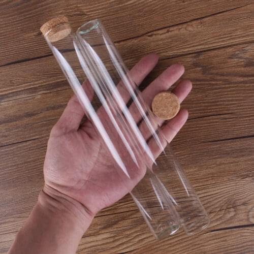 12 pieces 120ml 30*236mm Large Long Test Tubes with Cork Stopper Glass Jars Glass Vials Glass bottles for DIY Craft Accessory