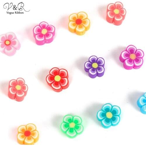 2020 Diy Hand Made Jewelry Accessories Soft Sculpture Colorful Sakura Flower Materials Findings Connectors For Jewelry Making