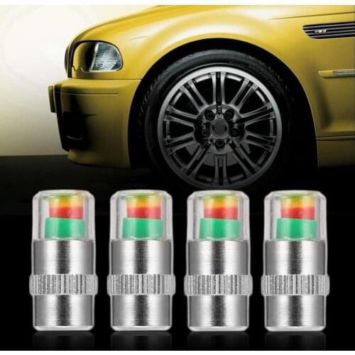4PCS 2.4Bar 36PSI Car Auto Tire Pressure Monitor Valve Caps Sensor Indicator Alert Diagnostic Tools Kit Tire pressure Alarm