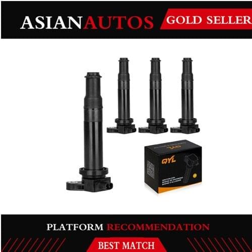 [ 4PCS / LOT ] OEM 27301-26640 Ignition Coils for 2006-2011 Hyundai Accent Kia Rio Rio5 1.6L 21ICPA514, 5C1586, 610-50103, UF499