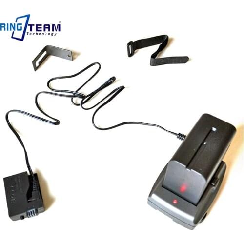 Mobile DC Adapter NP-F Battery Holder + DR-E5 Coupler for Canon DSLR Cameras XSi XS 450D 500D 1000D Kiss F X2 X3 T1i