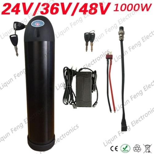 Ebike Battery 24V 36V 48V 13Ah 15Ah Electric Bike Battery Pack 1000W 36V 10Ah 13Ah 15Ah 16Ah Lithium Bateria With 42V 2A Charger