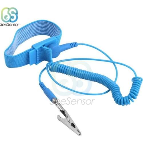 Anti-Static ESD Wristband Discharge Cables Wrist Strap Band Grounding Prevent Static Shock Cordless Wireless Clip Antistatic
