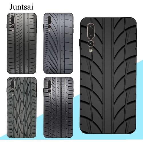 Tire Tread Tyre Track Case For Huawei P30 P40 Pro P10 P20 Lite Mate 10 20 30 Lite P Smart 2019 Z