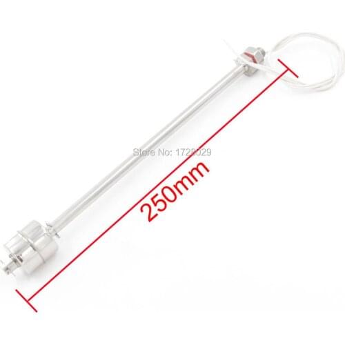 Liquid Water Level Sensor Vertical Stainless Steel Floating Switch for Tank