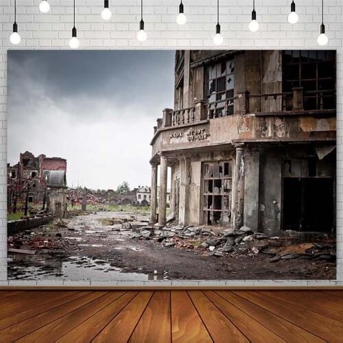 Avezano Building Backdrops Old House Ruins Retro Style Portrait Photography Backgrounds Photo Studio Photozone Photophone Decor