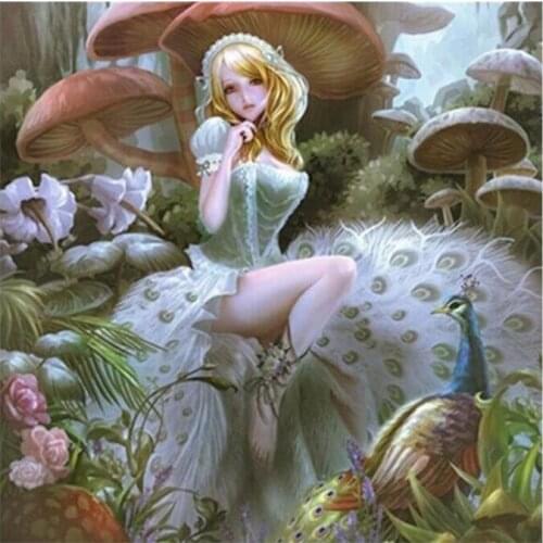 Hot 5D DIY Diamond Mosaic Embroidery Girl Diamonds Full set of cross stitch home decoration cross-stitch