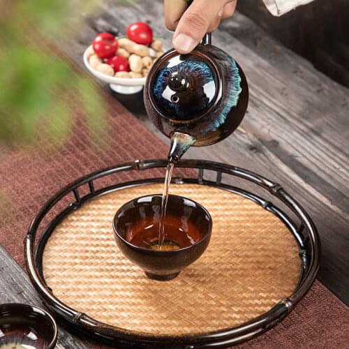 Ceramic Wine Set Tea Set Chinese Kung Fu Ceramic Tea Set Tea Cup Sake Cup 50ml Master Cup Small Tea Bowl Decoration Gift