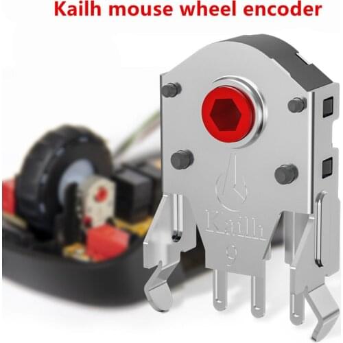 Kailh 7/9/10/11mm Mouse Scroll Wheel Encoder 1.74 mm hole 15-30g force for PC Mouse alps encoder 300,000 times of rotary life